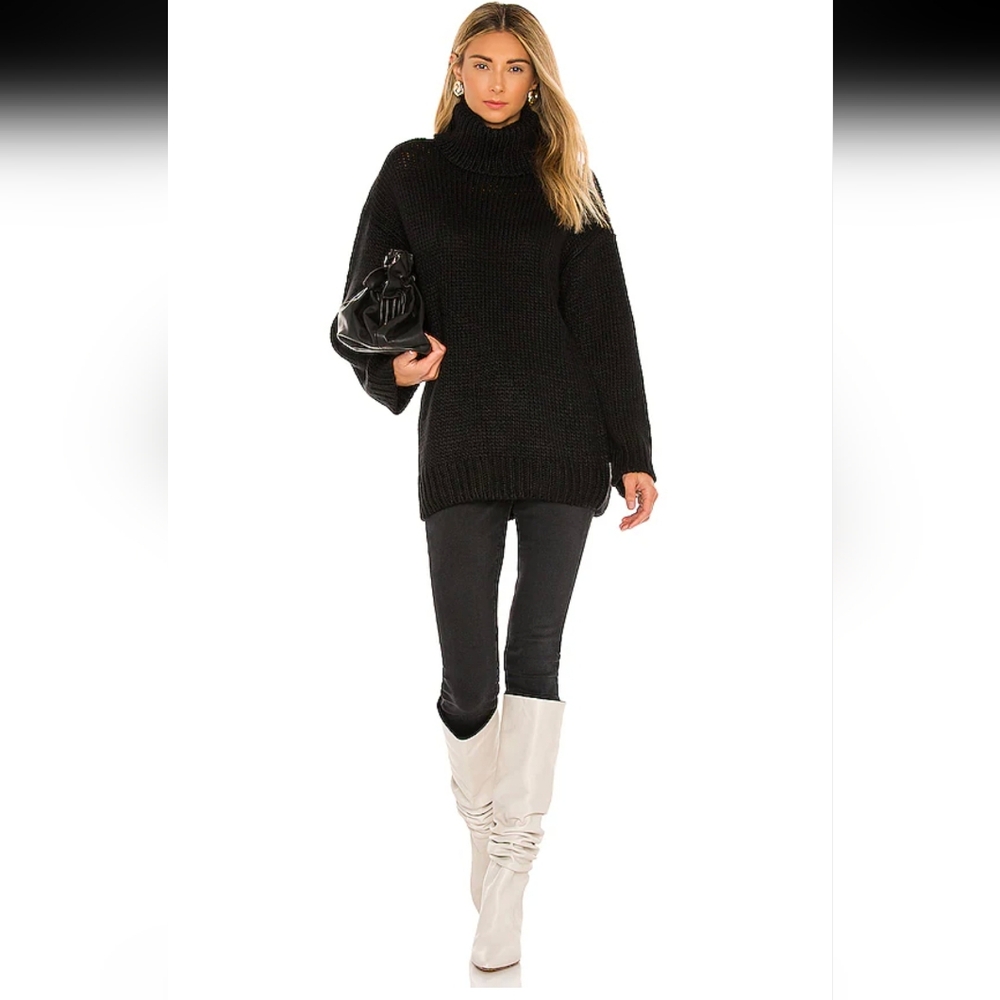 Lovers + Friends Elegant Black Turtleneck Sweater